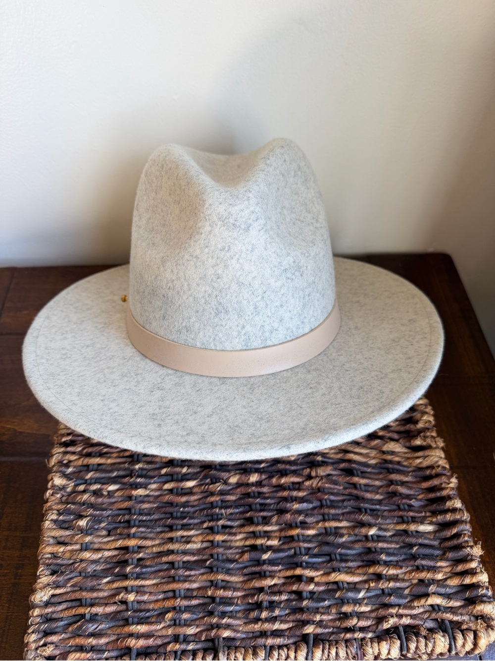 Lack of Color Light Grey 100% Australian Wool Fedora Rancher Hat Medium 57cm